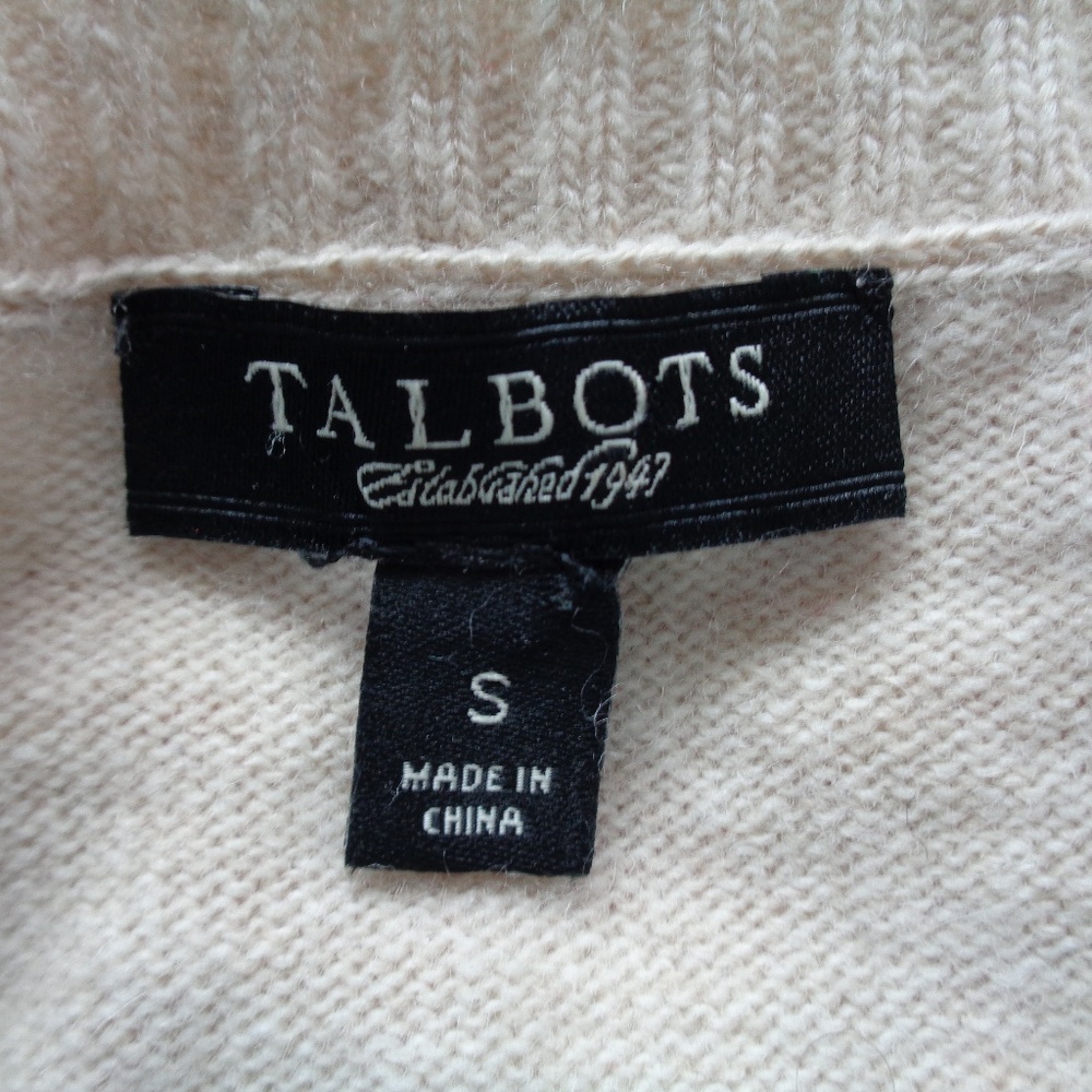 Talbots Wool Nylon Argyle Sweater Size Small - Picture 2 of 3